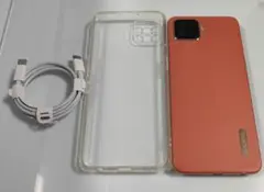 OPPO A73 オレンジ色 本体 USBケーブル・ケース付き
