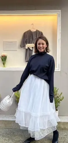 rosy momster＊オハナクラゲオーガンジースカートのサムネイル