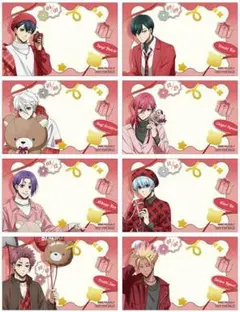 ブルーロック Valentineフェア特典 箔押しメッセージカード 全8種セット