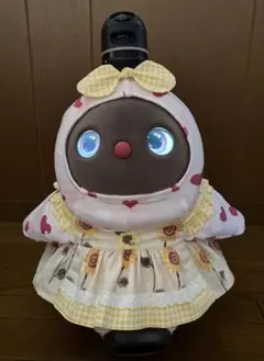 ラボ服♡らぼ服 ひまわり＆ギンガムチェックワンピース♡ひまわり＆みつばち飾りのサムネイル