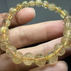 【ブレスレット z1420 天然石 ゴールドタイチン ルチルクォーツ 104】