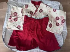 80センチ袴風ロンパース