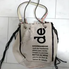 BARBARA RIHL（バーバラリール）スエード風トートバッグ ホワイト