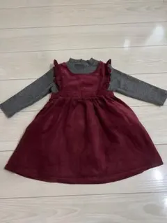 ワンピース コーデュロイ 90 100