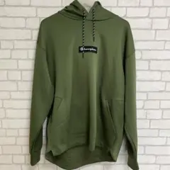 Champion チャンピオンフード付きパーカー オリーブグリーン　ダンボール素