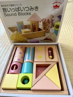 カラフルな木製知育玩具 エド・インター 音いっぱいつみき