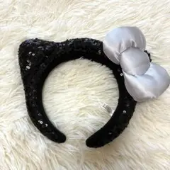 美品◆USJ ハローキティ カチューシャ ブラック