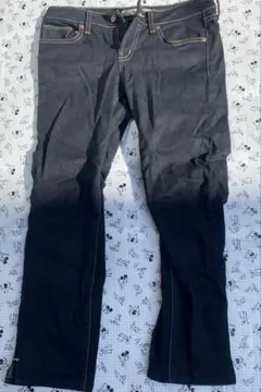 3点まとめ30%オフ春先コーデセール ダークブルー ストレートデニム　ストレッチ