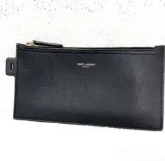 SAINT LAURENT サンローラン レザー ポーチ黒のサムネイル