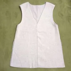 ROPÉ PICNIC チュニック　ジレ　サイドスリットベスト　ライトグレー