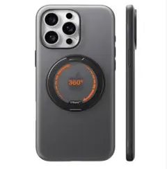 TORRAS iPhone 15 Pro ケース マグネット搭載 指紋防止 黒