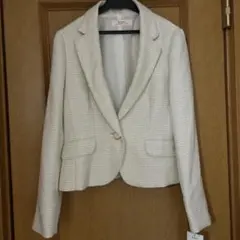 11号スーツ　アイボリー ジャケット スカート &ワンピセット、タキヒヨー