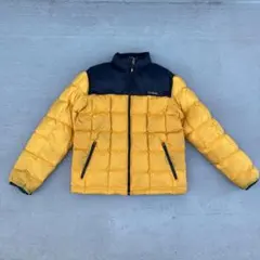 90s vintage エルエルビーン　ロゴ　ダウンジャケット　古着　ロゴ刺繍