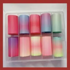 新品】転写ホイル ネイルホイル ネイル 転写ジェル 10 枚set 転写