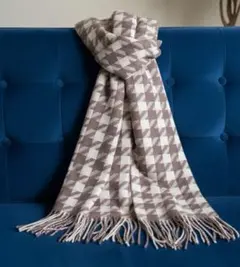 千鳥格子 大判ストール マフラー