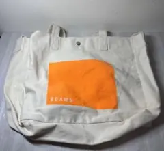 BEAMS オレンジ・ベージュ トートバッグ　ポーチ　セット