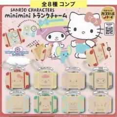 サンリオキャラクターズ miniminiトランクチャーム 全８種 コンプ ガチャ