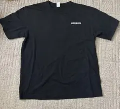 patagonia ブラック Tシャツ バックプリント