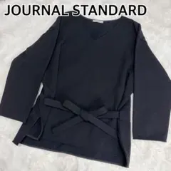JOURNAL STANDARD 黒 Vネック トップス　プルオーバー　裏起毛