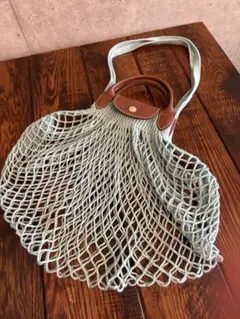 Longchamp ネットバッグ Lサイズ ターコイズ