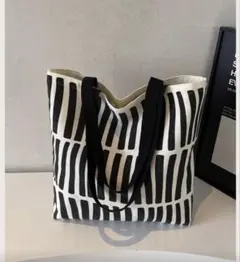 ストライプデザイン トートバッグ