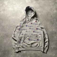 00sChampionリバースウィーブスウェットパーカーフーディーグレー3XL