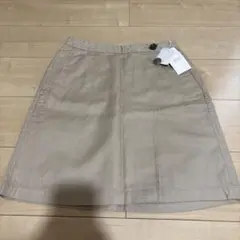ベージュ アサコンミニスカート　ローリーズファーム