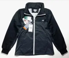 タグ付き　adidas　アディダス　ブルゾン　M　水玉　高機能素材　ロゴ刺繍