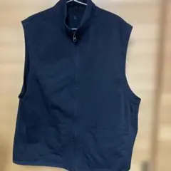 MUJI LABO 燃えにくい素材を使ったベスト L 黒 男女兼用 24年