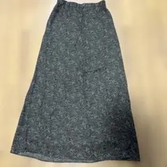 LOWRYSFARMペイズリー柄フレアロングスカート