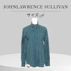 ★美品 ジョンローレンスサリバン チェック ドレスネル 日本製