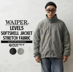 WAIPER.inc LEVEL5 ソフトシェルジャケット カーキ　XLのサムネイル