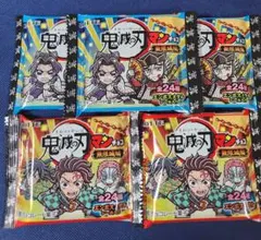 【シール3枚おまけつき】鬼滅の刃マンチョコ 無限城編 未開封5個