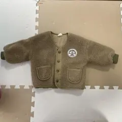 アンパンマン フリース アウター ボア ジャケット カーキ　90