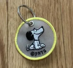 スヌーピーミュージアム限定　 刺繍シアーキーリング　50'sスヌーピー　黄色