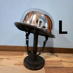 ナチヘル メッキ シルバー L ジャーマンヘルメット ダックテール TT&co