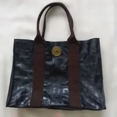 マークジェイコブス トートバッグ レザー ビッグボタン 黒