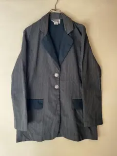 No.5157 USA製レトロストライプ テーラードジャケット レディースM相当