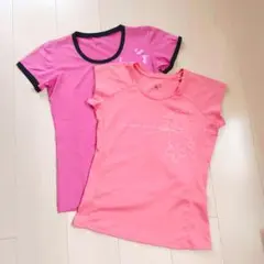 [No.37]ピンクトレーニングウェア/Tシャツ 2枚のサムネイル