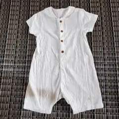 UNIQLO ベビー ロンパース 80cm 白