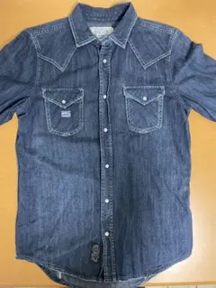 Diesel Industry デニムシャツ 長袖 ダークブルー