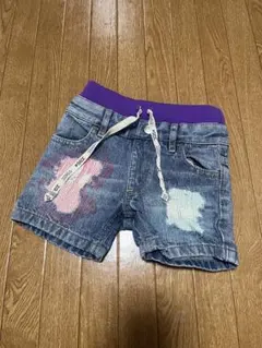 【X-girl】エックスガール 半ズボン デニム ハーフパンツ キッズ ボトムスのサムネイル