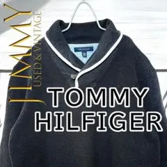 メンズ コットンニット ブランド トミーヒルフィガー オーバーサイズ2XLグレー