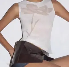 Paloma wool ホワイト シースルー ノースリーブ