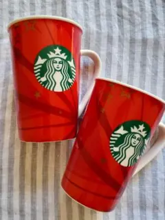 スターバックス クリスマス マグカップ 2個セット　希少　スタバカップまとめ売り