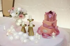 結婚式　ウェルカムスペース 演出台　セット