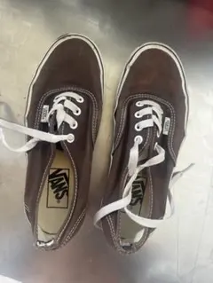 VANS ブラウン キャンバス スニーカー US
