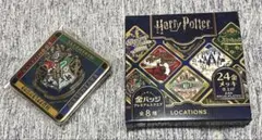 ハリーポッター 金バッジ プレミアムスクエア ロケーションズ 缶バッジ