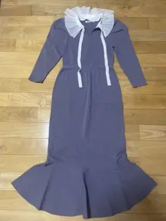 SNIDEL フリル襟 マーメイドニットワンピース M