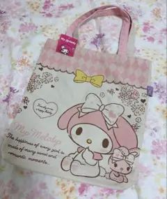 マイメロディ キャンバス手提げ袋 Lサイズ　トートバッグ